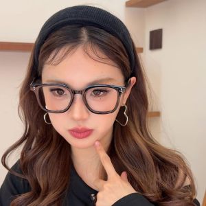 Retro Knitted Wide Edge Hairband Korean Style High Hairline Pressed Hair Headband Autumn Winter Hair Accessories Fashionable