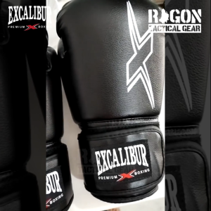 Excalibur CHALLENGER 8054 Premium PVC Leather Boxing Gloves Black Red Blue 8oz to 16oz
