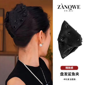 2025 New Butterfly Knot Hair Clip Womens Half Updo Shark Clamp Hair Flower Headwear Stylish Hair Accessories Zanqwe Brand