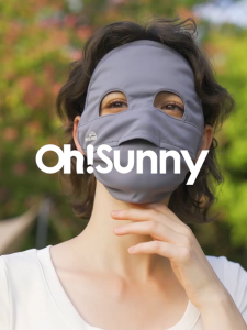 OhSunny Full Face Sun Protection Face Mask Breathable Washable Anti-UV UPF2000+
