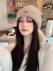 หมวกไหมพรมถักผสมขนสัตว์แบบสวมสำหรับผู้ชายและผู้หญิง ทรงสี่เหลี่ยม หมวกทรงกลม หมวกไหมพรมฤดูใบไม้ร่วง/ฤดูหนาว หมวกไหมพรมทรงสี่เหลี่ยมสำหรับเยาวชนและวัยรุ่น