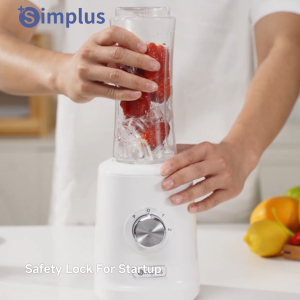 SimplusPink Multi-functional Blender 700ml Large Capacity Portable Dual Travel Cups 3 Adjustable Modes Split Design LLJH010