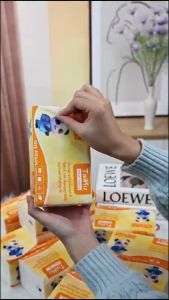 ❤️จัดส่งจากประเทศไทย❤️ หมีแพนด้า สีส้ม กระดาษทิชชู่ ยกลัง ! (ห่อใหญ) กระดาษทิชชู่ กระดาษชำระ กระดาษเช็ดหน้า กระดาษชำระ 400 แผ่น หนา 4 ชั้น GB/T20808