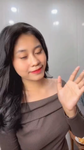 Khoer05 Y2K Lengan panjang T-shirt wanita baju atasan wanita terbaru