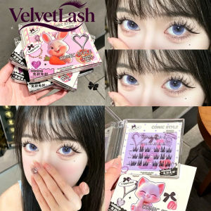 VelvetLash【Local Stock】Cartoon Glue-Free False Eyelashes Natural Curling 5D Fluffy Korean Manga Style Bright Upper and Lower Eyelashes