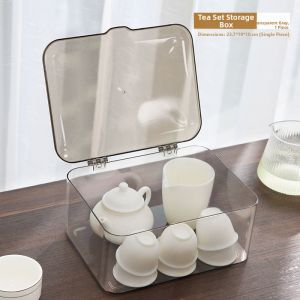 YOULE | Transparent Dust-Proof Tea Organizer Box