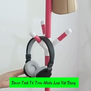 9 Hooks Bag Rack Stand Multi-Hook Metal Coat Hat Rack Tree Stand Clothes Keimav