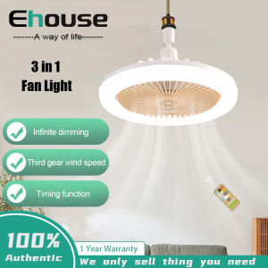 2 trong 1 hộ gia đình Quạt trần điều khiển từ xa ánh sáng Quạt khuếch tán hương liệu ánh sáng phòng ngủ phòng khách ánh sáng E27 đầu đèn ba tốc độ điều chỉnh