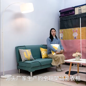 SANCY Clothes Wardrobes Steel Diameter 20mm Cloth Wardrobe Almari Baju Rak Baju Bedroom Furniture Clothes Organization Multi Colour Design DIY Space Saving - Fulfilled by SANCY