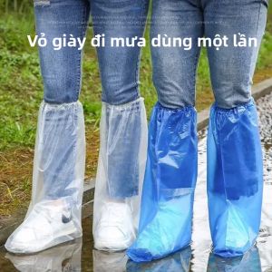 Chống Thấm Nước Chống Trơn Trượt Dùng Một Lần Giày Đi Mưa Có Ngoài Trời Dày Cách Ly Chống Mài Mòn Chân Có Chống Mưa Boot Bảo Vệ