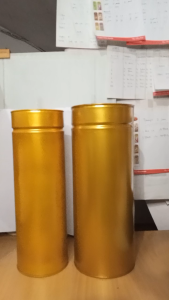 Tabung Kaleng Tempat Hio 1 Kg dan 2 Kg Warna Gold 1 Pcs