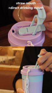 Civago（17oz）Double drinking Stainless Steel Coffee Mug With Lid Vacuum Flask Hot And Cold Tumbler