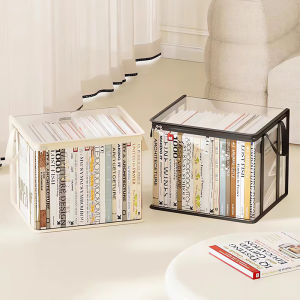 Transparent Large Capacity Book Organizer Box