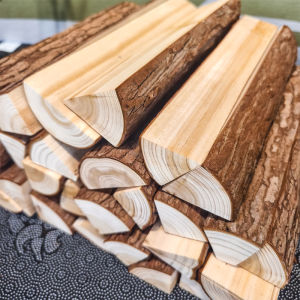 Handmade Log Decorative Fireplace Accessories Living Room Vacation Home Display Photography Props Artistic Wooden Ornaments