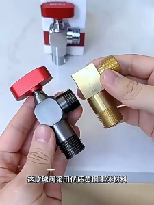 Angle Ball Valve Stop Kran SUPER Premium Arus Deras Body Kuningan Brass