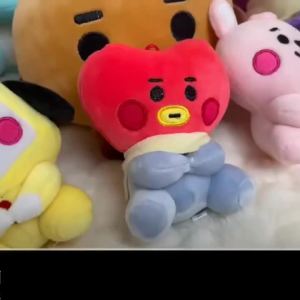 Bandai | New!! Anime Peripheral Plush Toys Kpop Cartoon Animals Soft Stuffed Dolls Dog Rabbit Koala Sheep Kawaii Room Decor Kid Gift