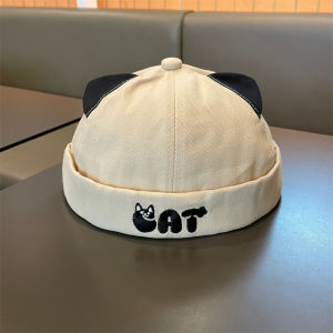 Korean Style Baby Hat Windproof Warm Cute Boys Girls Spring Autumn Cucumber Owner Hat Adjustable Cotton Non-Woven Cap