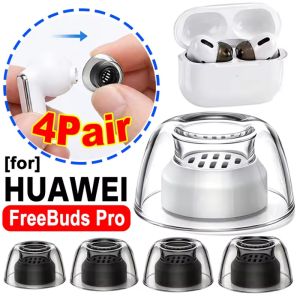 4Pairs For Huawei Free Buds Pro Series Liquid Ear Tips in-Ear Anti Slip Silicone Filter Earbuds Ear Caps EarPlugs