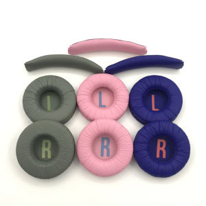 JBL Jr300Bt Jr310Bt Wired/Bt Childrens Headphone Cover Sponge Cover Earpad Headband Pad Soft Shell Leather Pure Color