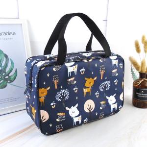 Large Capacity Portable Bath Bag Womens Wash Bag Travel Bath Basket Handheld Toilet Articles Storage Bag Canvas Material