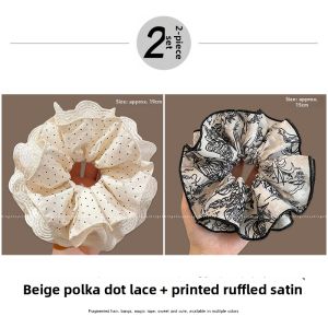 NING ZHOU | Luxe Satin Polka Dot Oversized Bow Headband