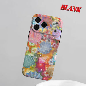 Colorful Seashell Collage Phone Case for iPhone 18 17 16 15 14 13 12 11 Air Pro Max Plus Double-layer Cover