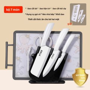 CMGF | Bộ Dao Gốm Dùng Nhà Bếp Cắt Trái Cây Làm Đồ Ăn Dặm Cho Bé