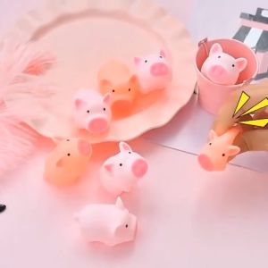 1PC Cute Pink Screaming Pig Stress Relieve Squeezing Cartoon Baby Toddler Toy