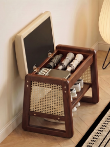 ZHUSHANXIA | Multi-Functional Entryway Shoe Bench Small