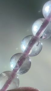 6 star rays starlight mozambique rose quartz crystal bracelet 8mm