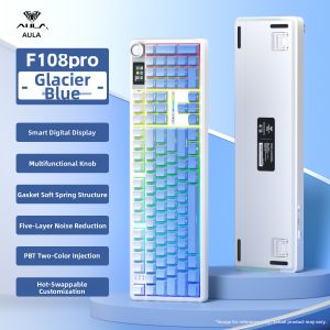 AULA-MOJING | 3 Mode Wireless Bluetooth RGB Customizable Mechanical Keyboard