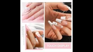 B&E Acrylic Nail Extension Set 3 colors Carving Polymer Tip Extension French Painting DIY Manicure Tools