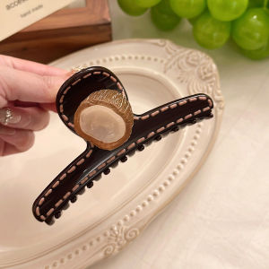 Original Design Summer Fruit Hair Clip Womens Back of Head High-End Feeling 2025 New Style Updo Shark Clip Elegance Grab Clip