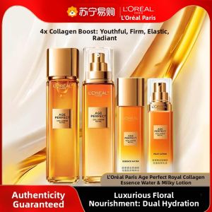 LOreal Second Generation Collagen Anti-Wrinkle Water Milk Set Luxury Honey Essence Facial Skincare Hydrating Moisturizing