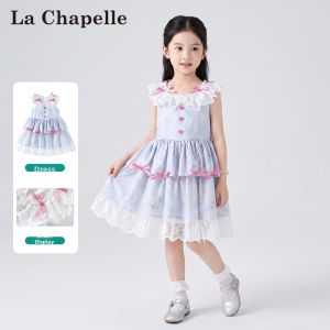 puella kids | Summer New Style Ruffled Bow Childrens Dress