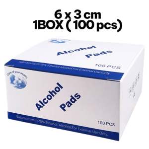 [SG STOCK] Alcohol Swab Cotton Pads 100pcs | Disinfection Wet Pads