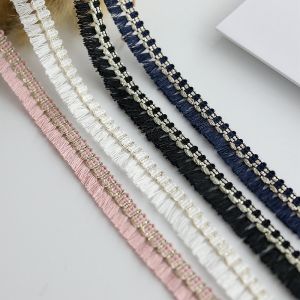 Ruy Băng Viền Cotton Nhiều Màu Dùng Cho Trang Trí Quần Áo DIY Ruy Băng Viền Xếp Nếp Cho Váy Qipao Và Đồ Chơi