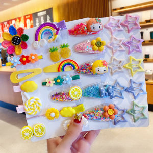 Cute Small BB Hair Clips for Girls Baby Hair Accessories Forehead Clip Hair Decorations Five-pointed Star Hair Clips