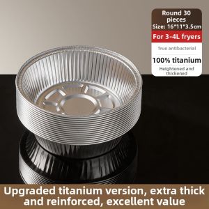 WEIZHIXIANG | Antibacterial Air Fryer Special Aluminum Foil Baking Pan Round