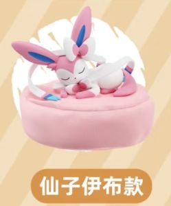 Funism | Hot Sale Pkm Eevee Sleeping Position Series Blind Box Sylveon Umbreon Flareon Jolteon Anime Desktop Decoration Model Toy Gift
