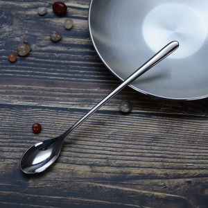 Elegant Ladies 15cm Korean Style Food Grade 304 Stainless Steel Coffee Spoon Honey Stirring Fine Handle Small Spoon
