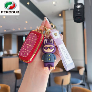 พวงกุญแจเคสกุญแจรถยนต์ PERODUA ATIVA ALZA 2023-2025 AXIA 2023-2025 MYVI 2022-2025