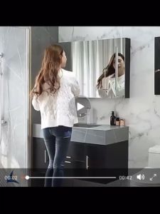 LHệ FREESHIP Tủ gương lavabo phòng tắm MILOR nhựa PVC đặc lõi cao cấp siêu bền đẹp - TC9 - Bảo hành 10 năm