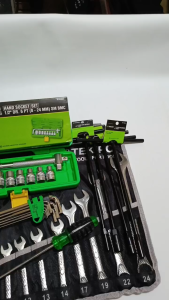 PAKET BENGKEL TEKIRO - kunci ring pas set 11 Pcs Tekiro + kunci shock set tekiro + kunci t set lengkap + kunci l tekiro 1 set lengkap ori + tang kombinasi tekiro + Obeng tekiro