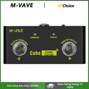 M-VAVE | Bàn Đạp Lật Trang Không Dây M-VAVE Cube Turner Có Thể Sạc Lại Dành Cho Bản Nhạc Tương Thích Với Android iOS Hỗ Trợ Kết Nối Looper.