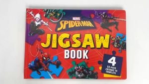 Marvel Spiderman Jigsaw Book Box Set (Hardcover) With 4 Amazing Puzzles For Kids