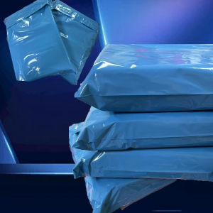 50pcs Blue Thick Polyethylene Courier Shipping Bags - Self-sealing Adhesive Waterproof Packaging Bags Tear Resistant Ide