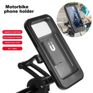 KEBIDU Waterproof Bicycle Mobile Cellphone Holder 360 Degree Swivel Adjustable Motorcycle Support Universal For Phone Holder