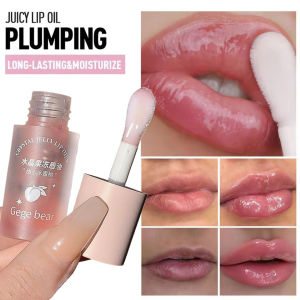 Crystal Jelly Fruit Lip Oil Smooth Lip Lines Peach Grape Avacado Hydrating Moisturizing Nourishing Lipstick Lip Care Makeup