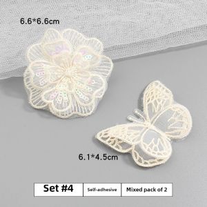 High-End Seamless Embroidered Patch for Womens Clothes And Skirts Hole Repair Self-Adhesive Lace Decorative Patch
